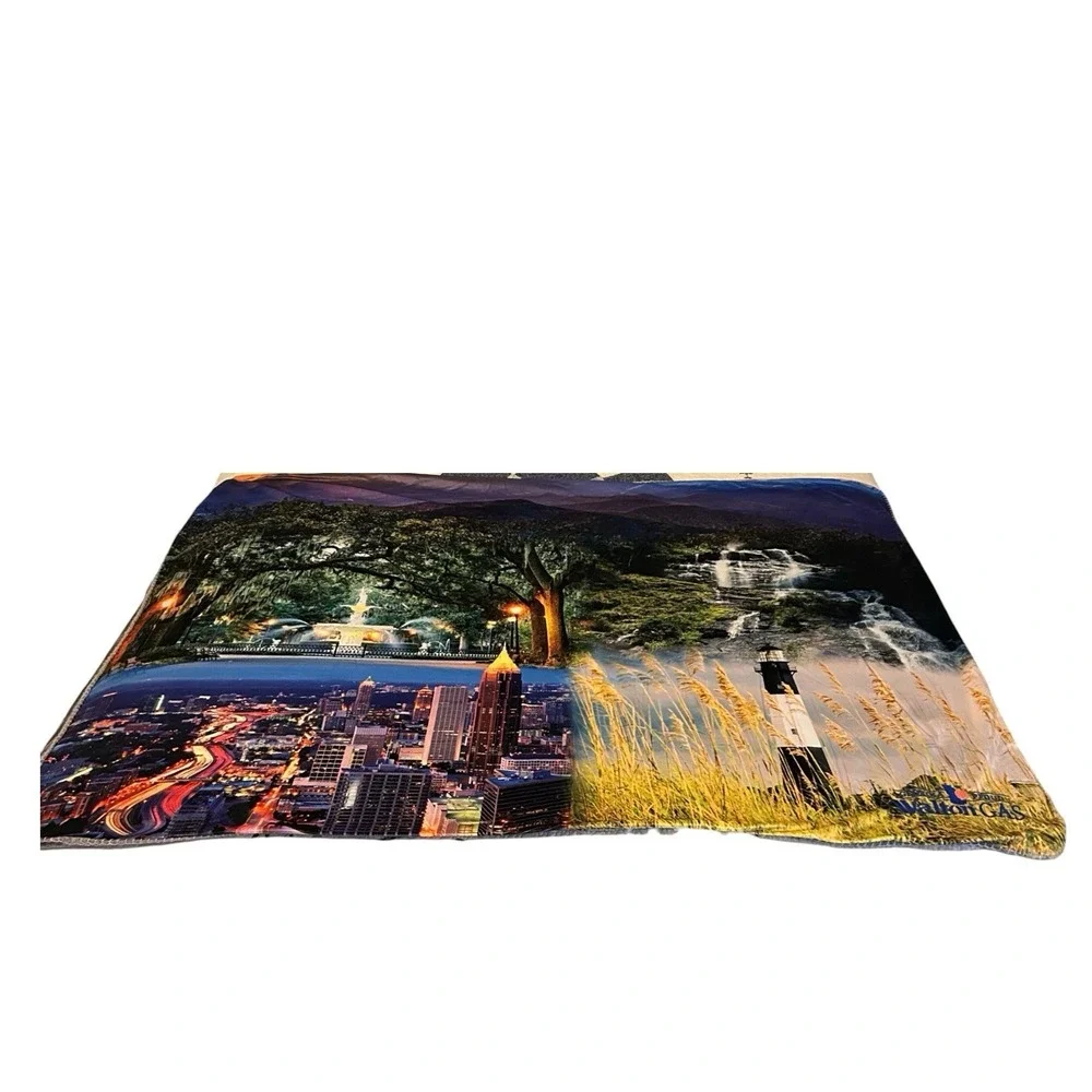 Georgia Landmarks Fleece Throw 50